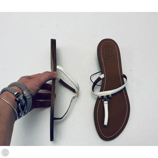 Sandals Designer By Tory Burch In White, Size: 9