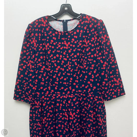 Dress Casual Midi By Clothes Mentor In Floral Print, Size: L