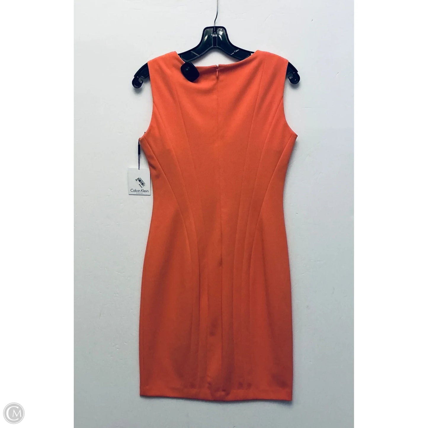 Dress Casual Short By Calvin Klein In Coral, Size: S