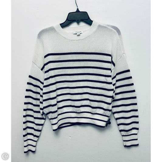 Sweater By Ann Taylor In Striped Pattern, Size: L