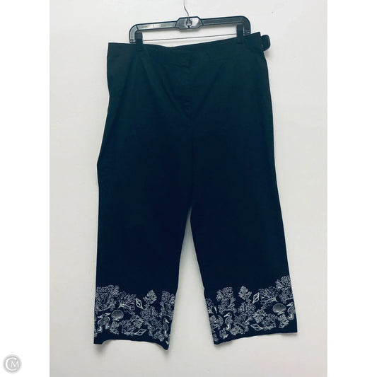 Pants Wide Leg By Chicos In Black, Size: Xl