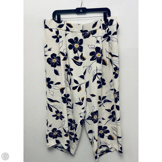 Pants Linen By Cmc In Floral Print, Size: 14