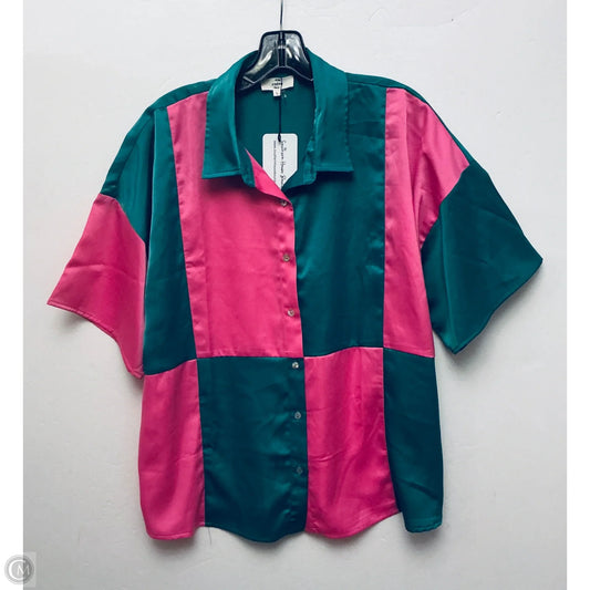 Top Short Sleeve By Entro In Multi-colored, Size: L