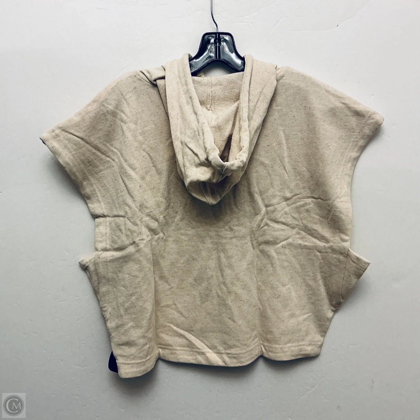Sweatshirt Hoodie By H&m In Cream, Size: M