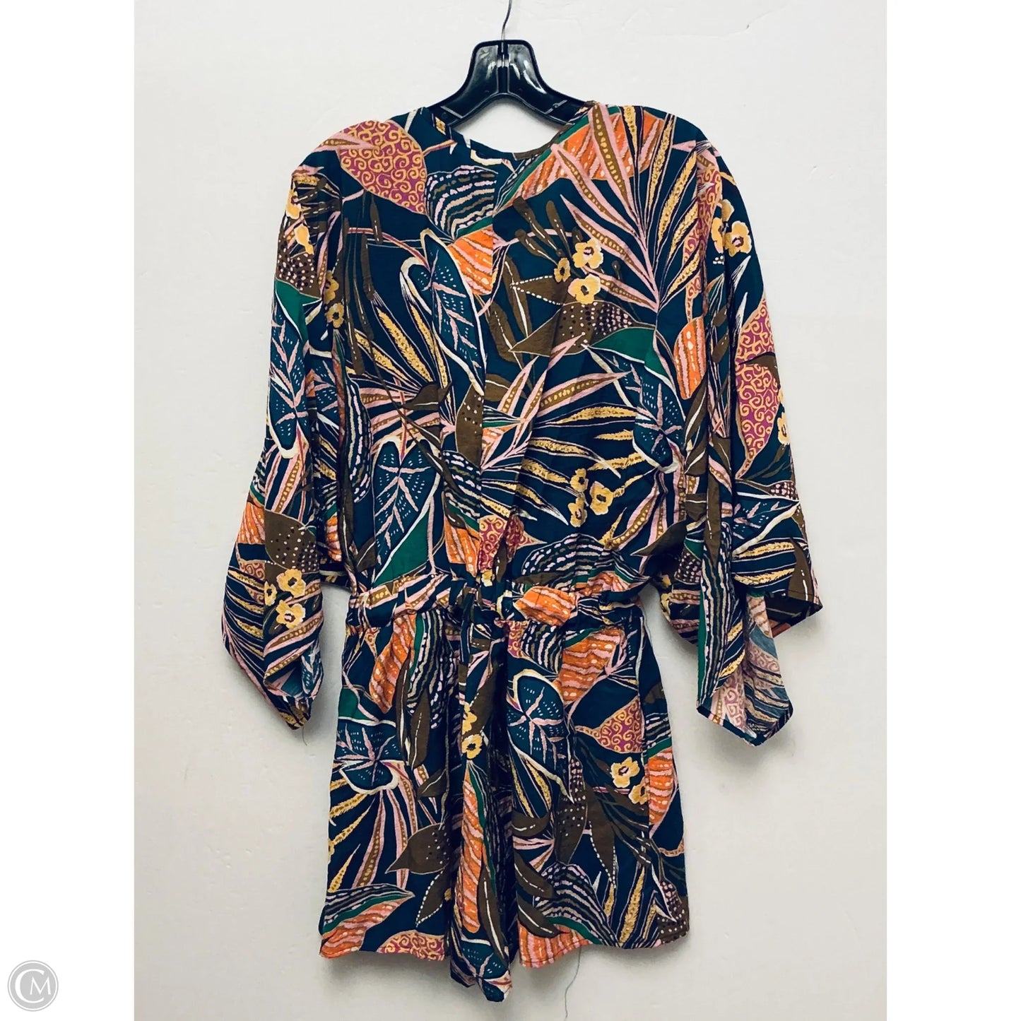 Romper By Clothes Mentor In Tropical Print, Size: S