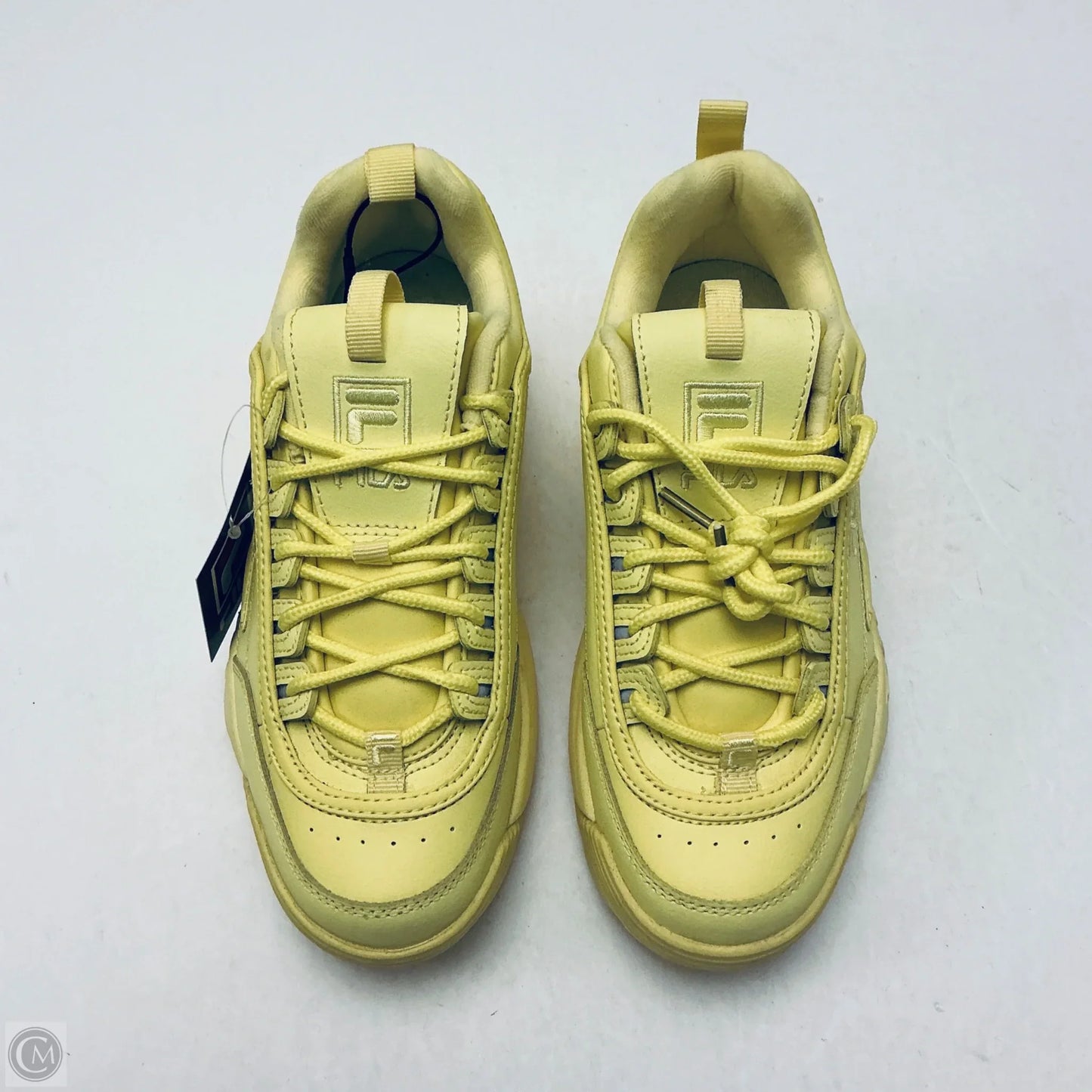 Shoes Athletic By Fila In Yellow, Size: 7.5