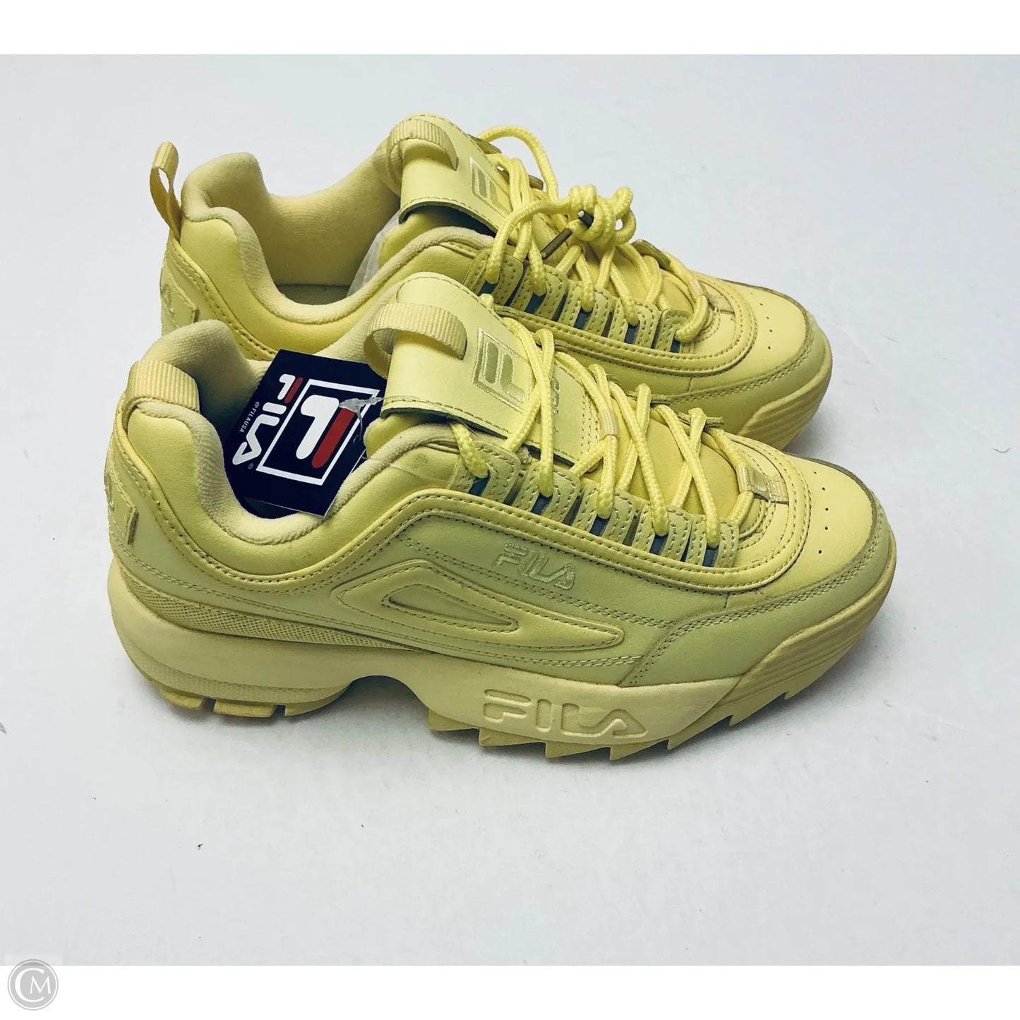Shoes Athletic By Fila In Yellow, Size: 7.5