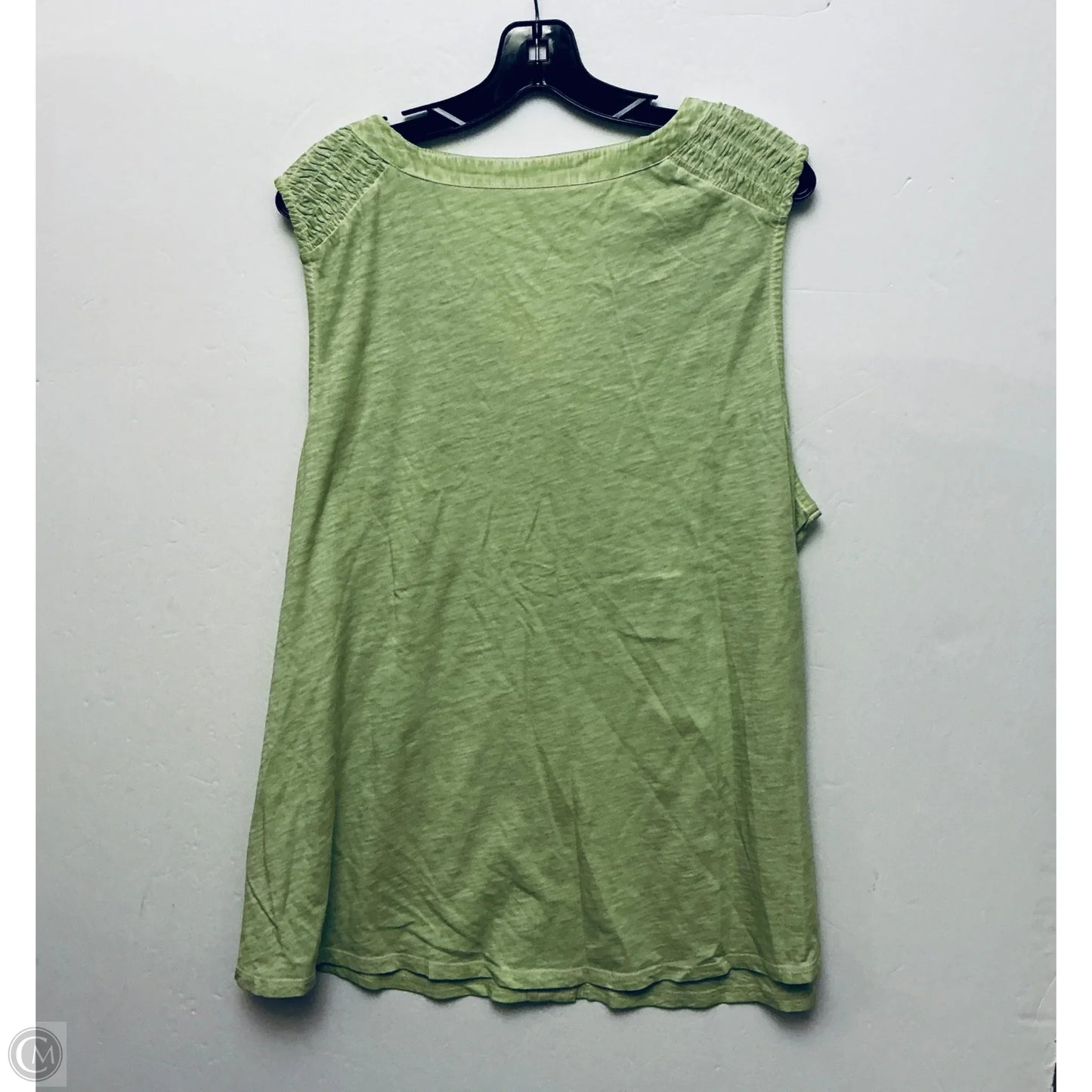 Top Sleeveless By Soft Surroundings In Green, Size: 2x