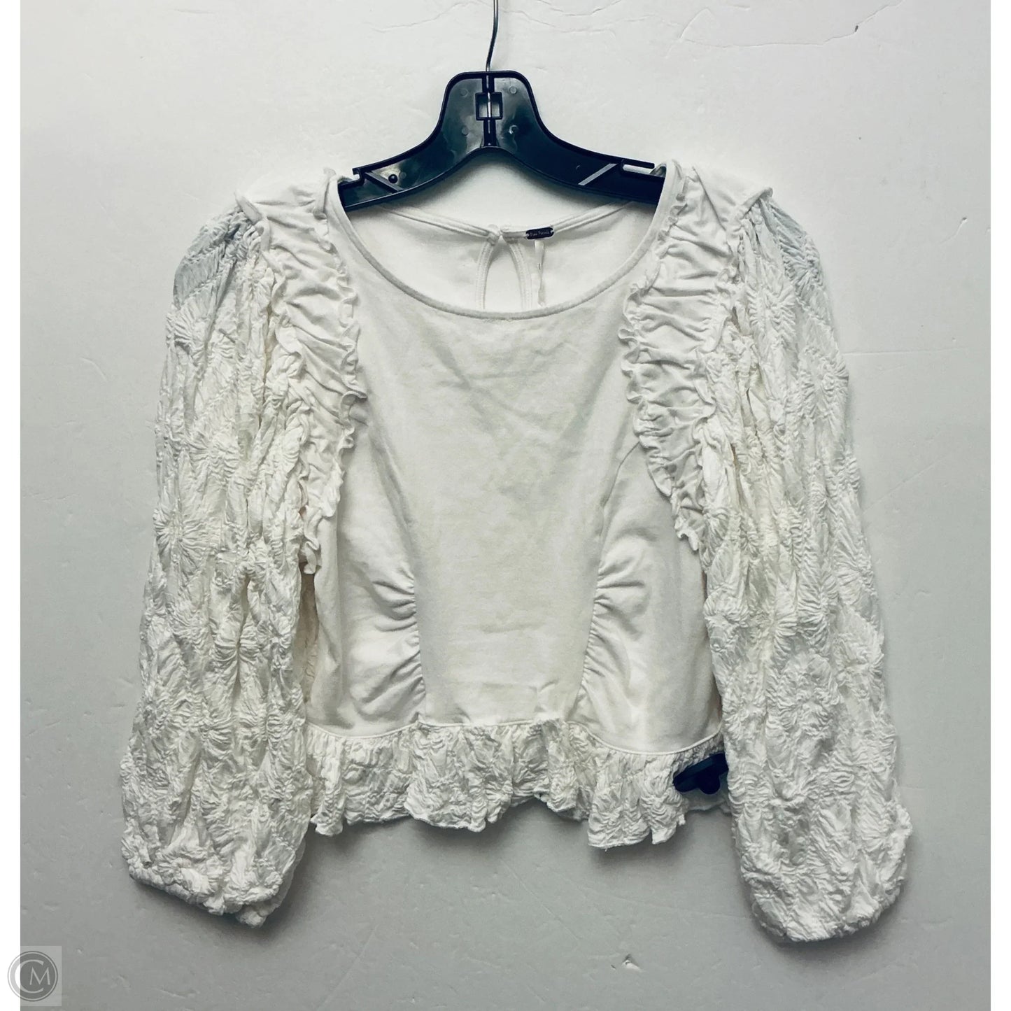 Top Long Sleeve By Free People In White, Size: S