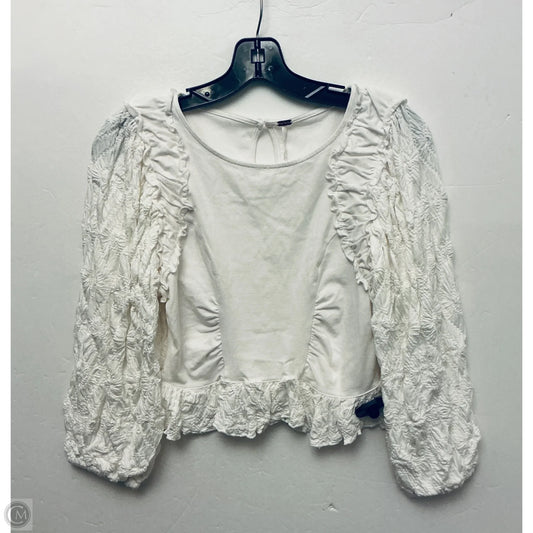 Top Long Sleeve By Free People In White, Size: S