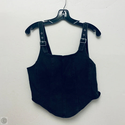 Top Sleeveless By Wild Fable In Black Denim, Size: Xl