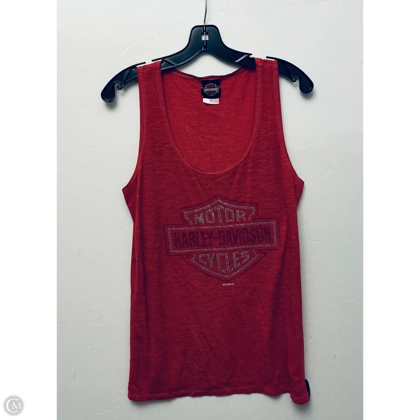 Top Sleeveless Basic By Harley Davidson In Red, Size: Xl