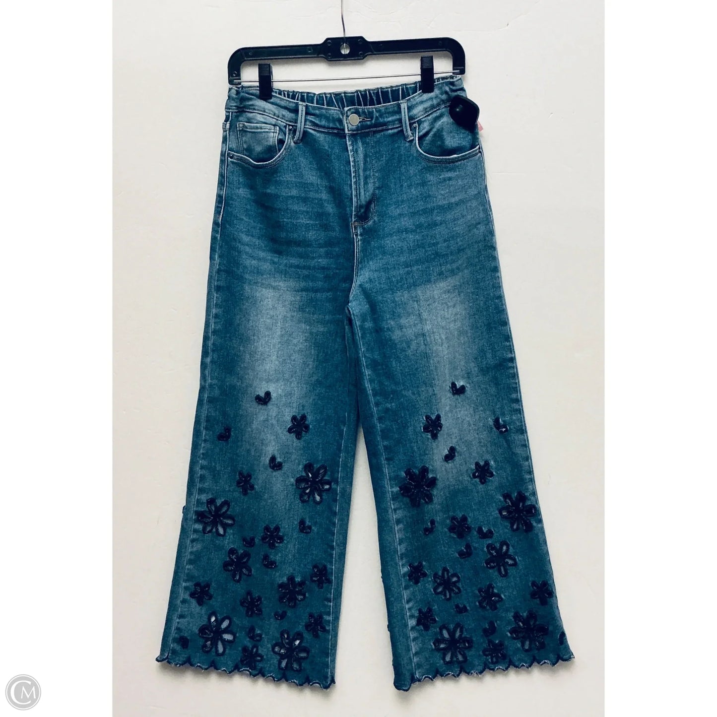 Jeans Wide Leg By Clothes Mentor In Blue Denim, Size: S