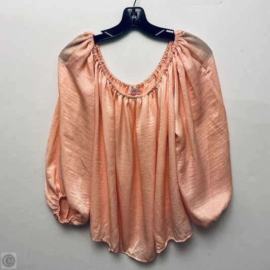 Top Long Sleeve Basic By Jess Lea In Orange, Size: L