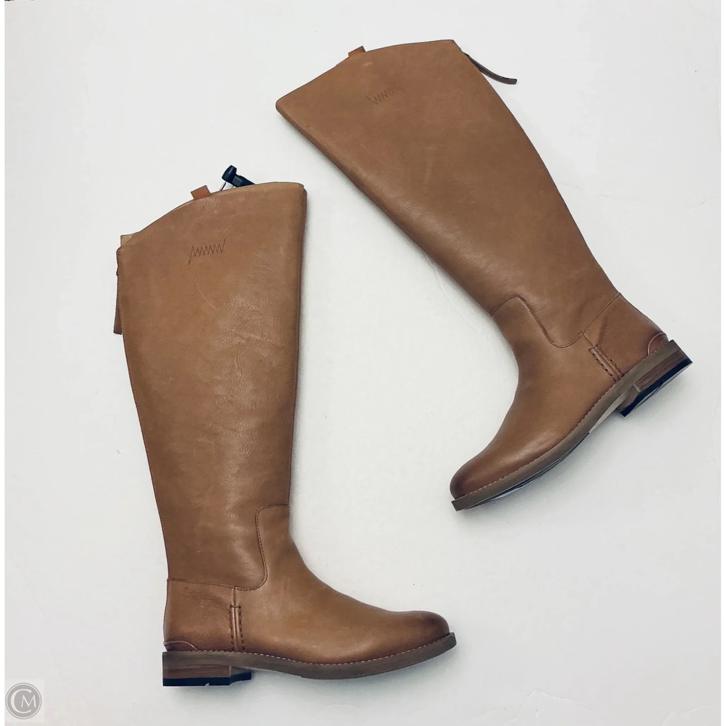 Boots Leather By Franco Sarto In Brown, Size: 9