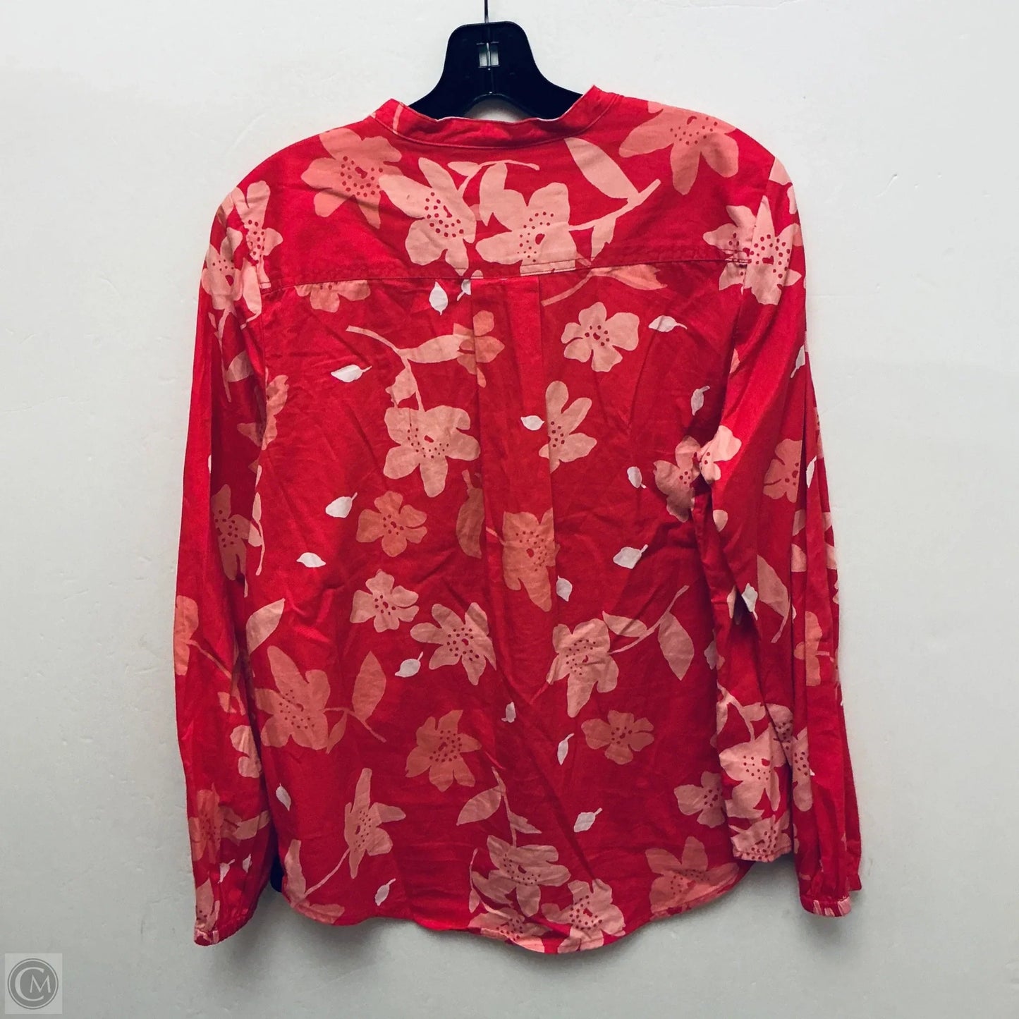Top Long Sleeve By Free Assembly In Pink, Size: M