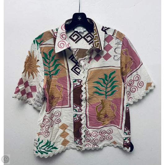Top Short Sleeve By Rachel Zoe In Multi-colored, Size: S