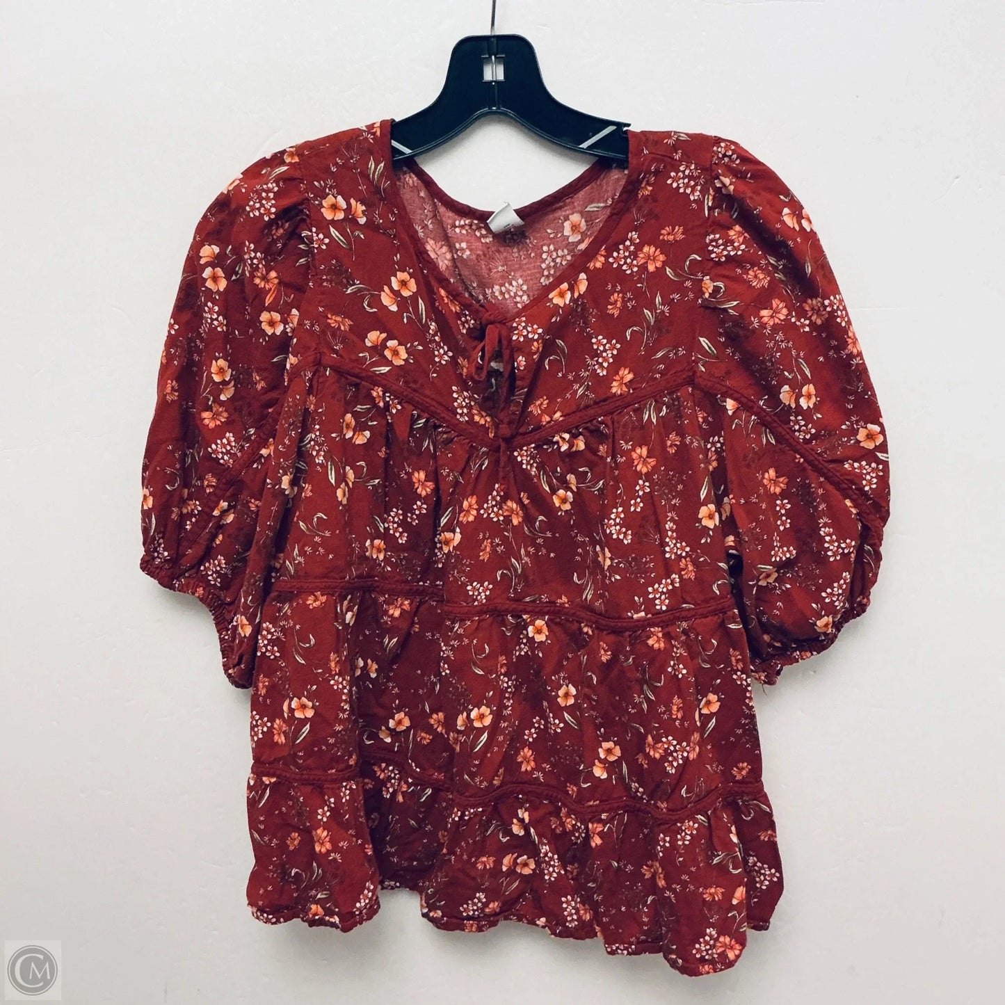 Top Short Sleeve By Old Navy In Red, Size: L