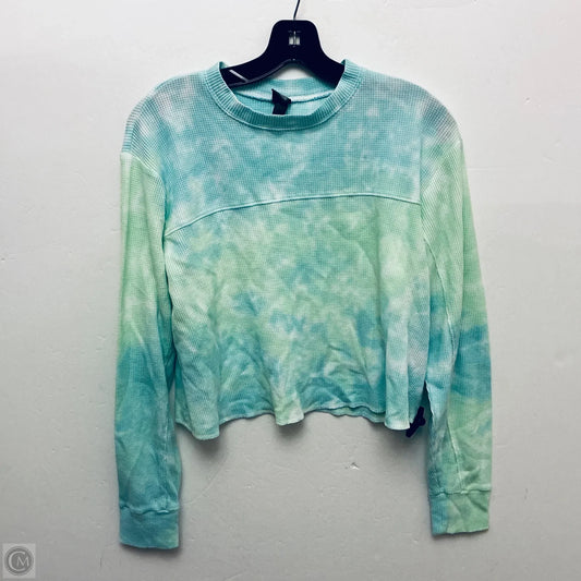 Top Long Sleeve Basic By Wild Fable In Tie Dye Print, Size: S