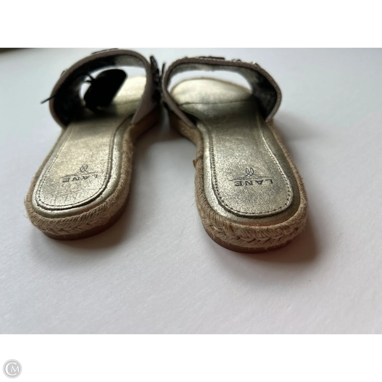 Sandals Flats By Cmc In Gold, Size: 6