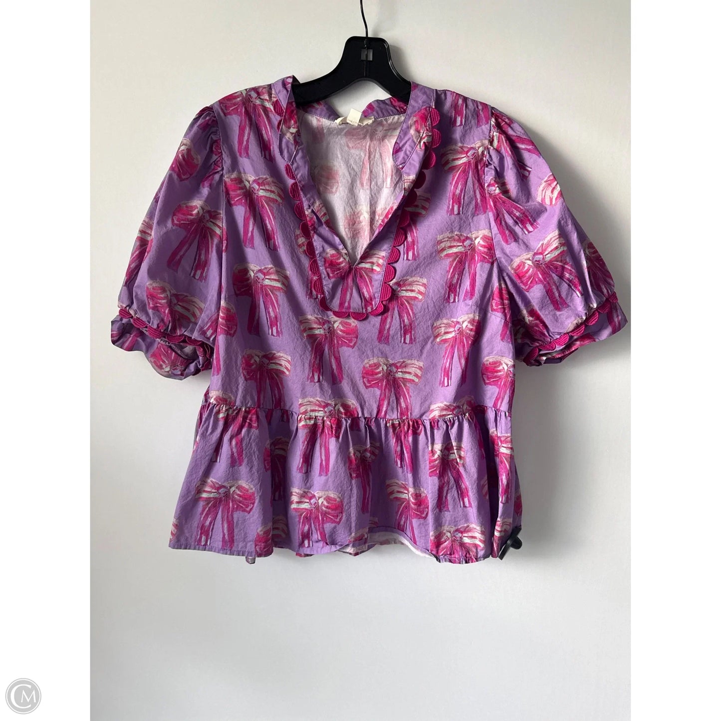 Top Short Sleeve By Entro In Purple, Size: Xl