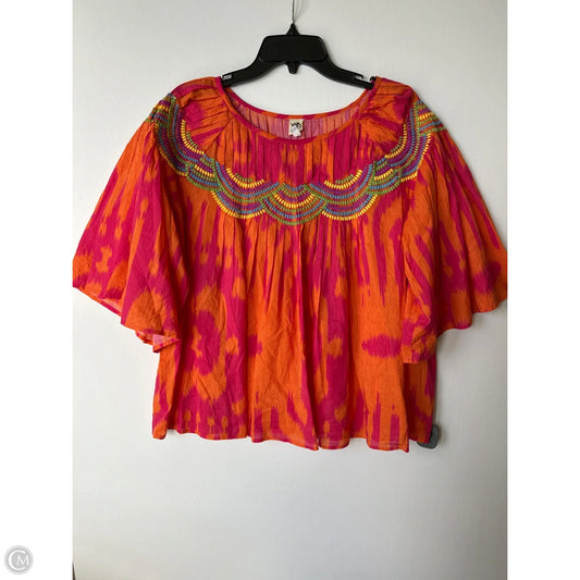 Top Short Sleeve By Ivy Jane In Multi-colored, Size: L