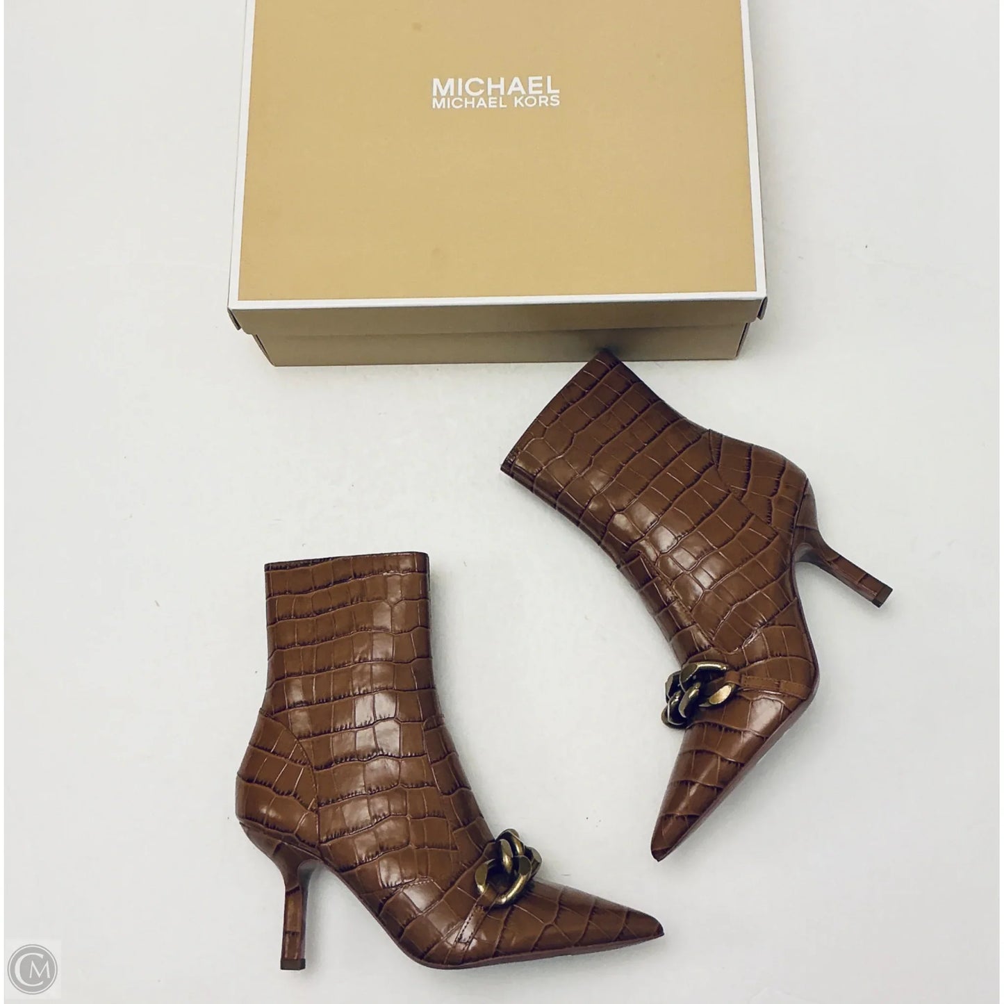 Boots Designer By Michael Kors In Brown, Size: 10