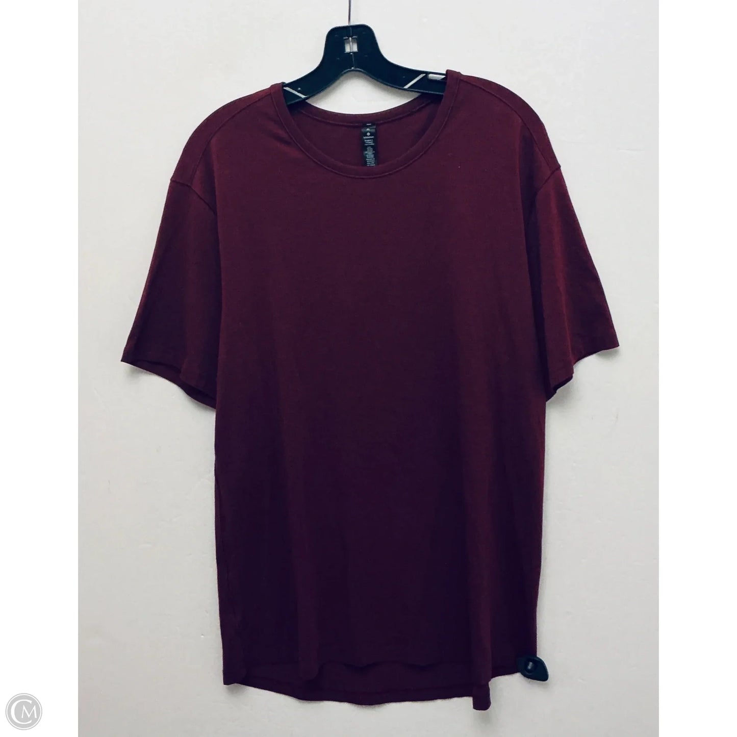 Top Short Sleeve By Lululemon In Red, Size: Xl