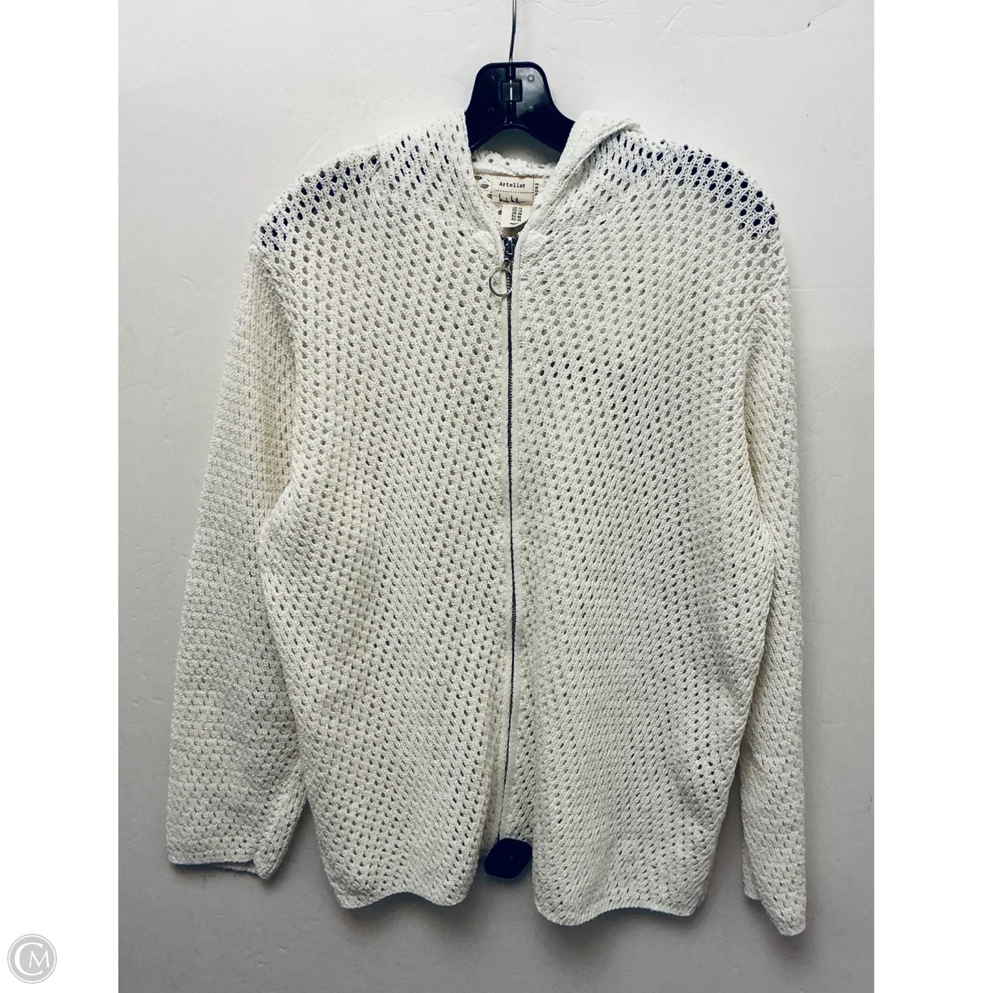 Sweater By Nicole Michelle In White, Size: 1x