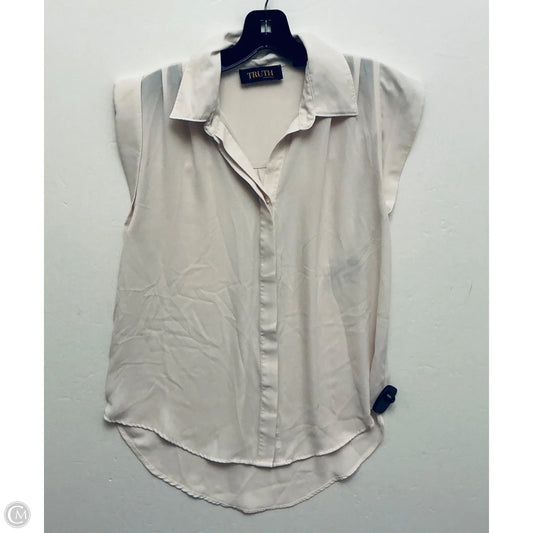 Top Sleeveless By Truth In Tan, Size: Xs