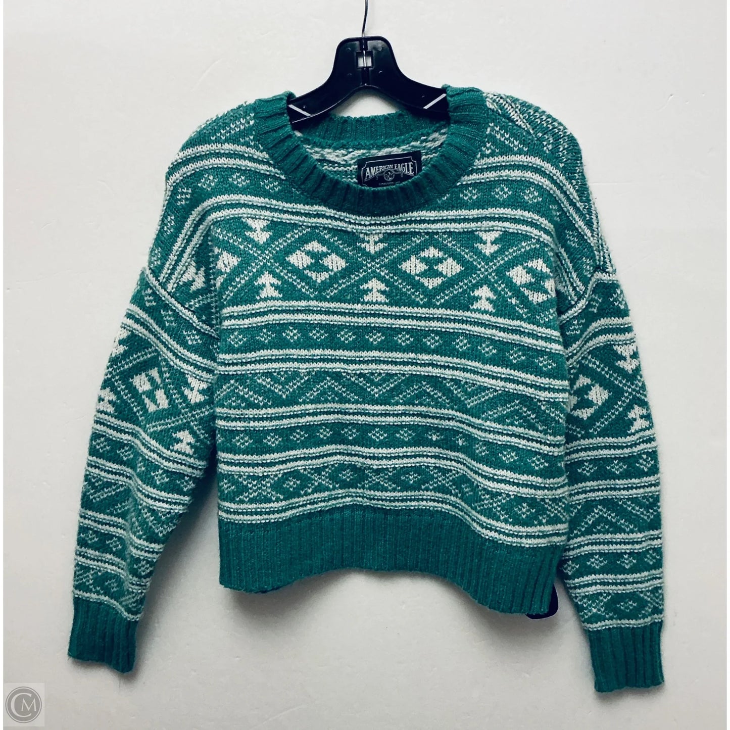 Sweater By American Eagle In Green, Size: S