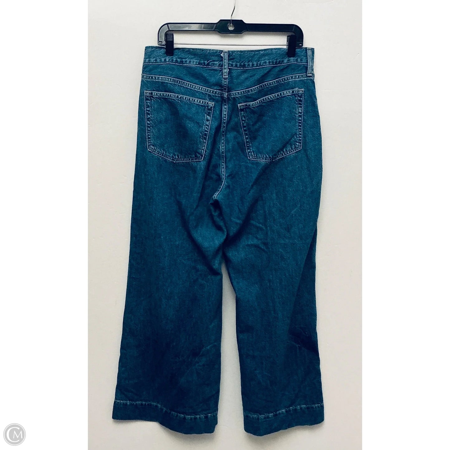 Jeans Wide Leg By Clothes Mentor In Blue Denim, Size: 12