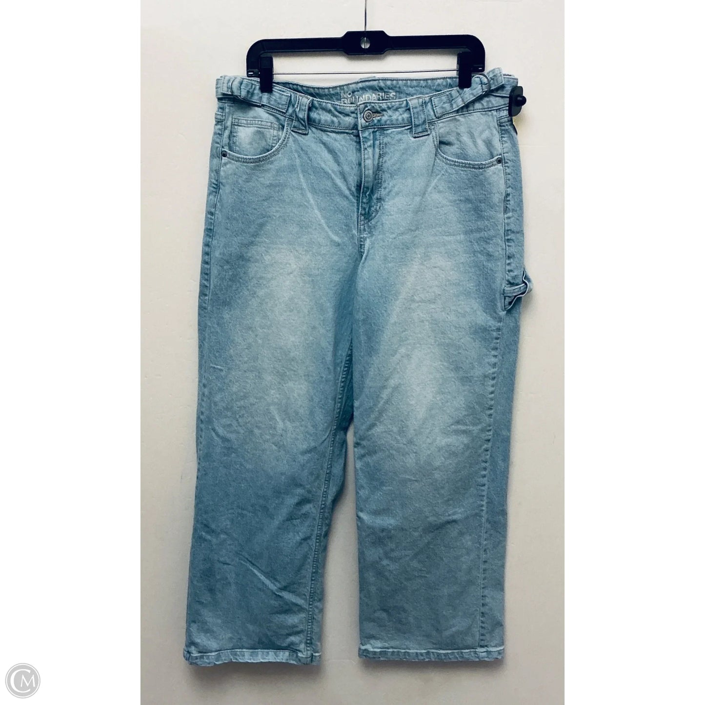 Jeans Wide Leg By No Boundaries In Blue Denim, Size: 14