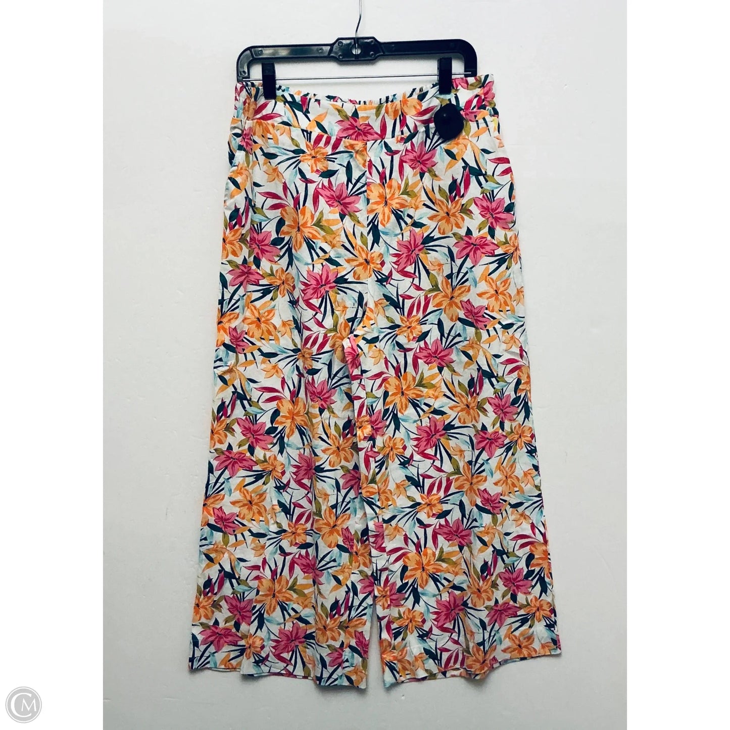 Pants Linen By Jessica Simpson In Floral Print, Size: M
