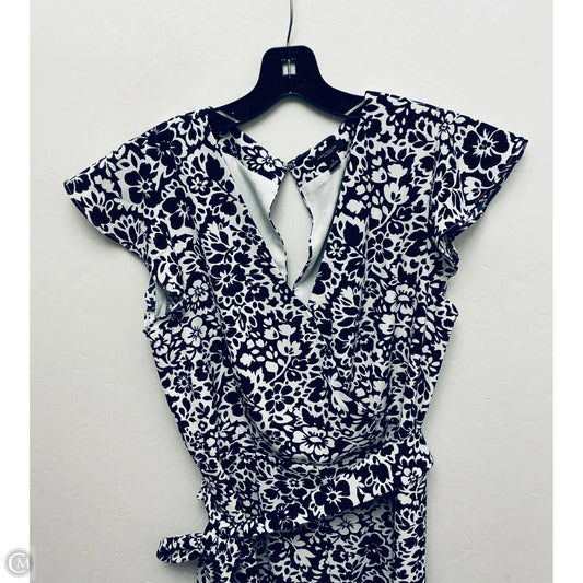 Romper By Ann Taylor In Blue & White, Size: S
