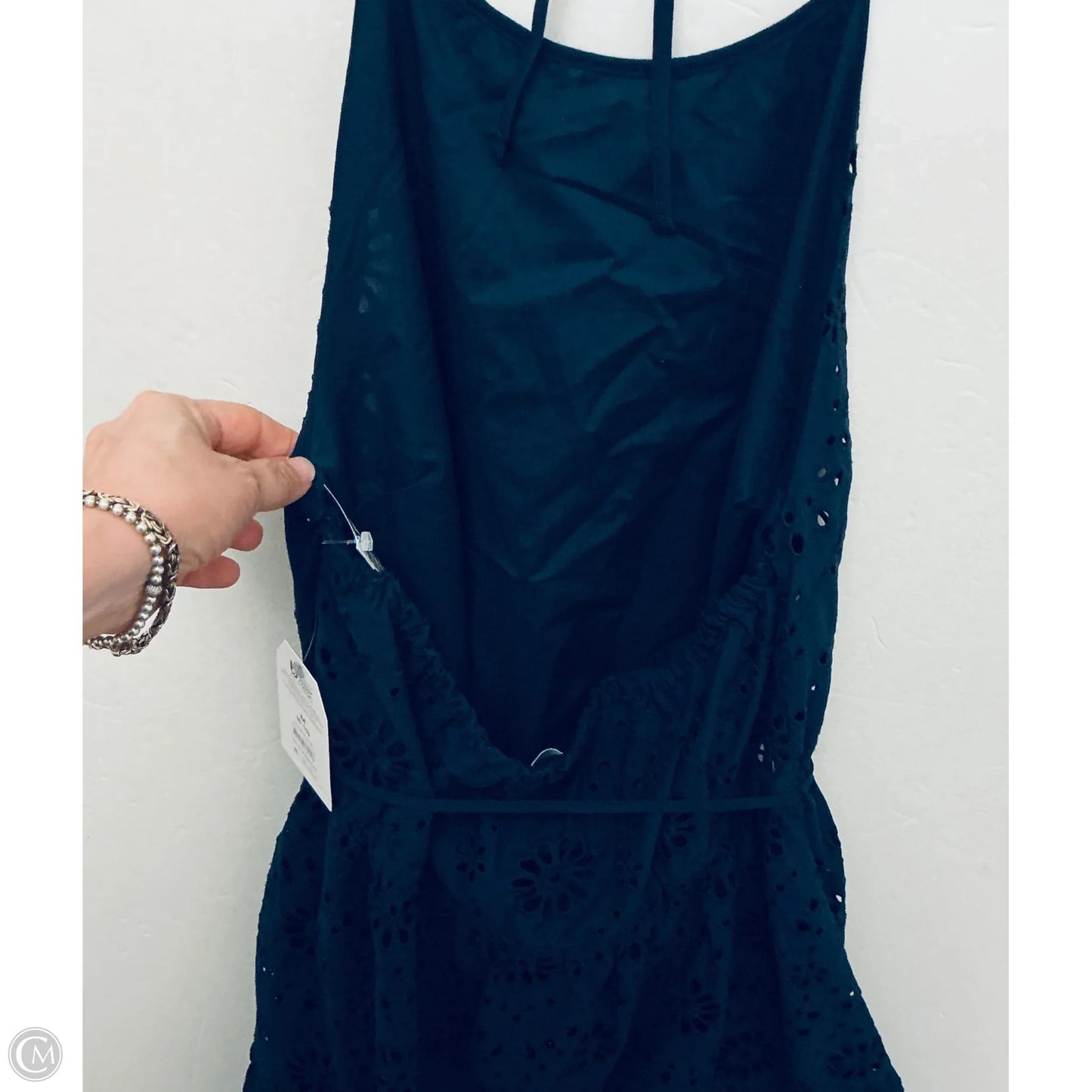 Dress Casual Midi By Time And Tru In Navy, Size: M