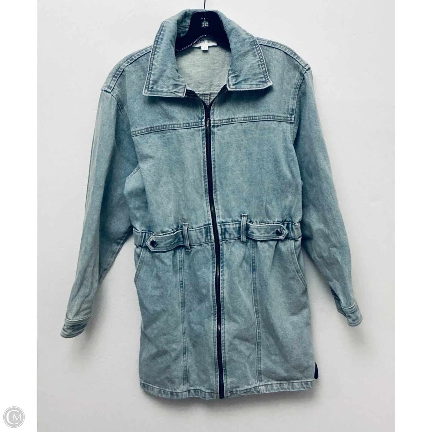 Dress Denim By Clothes Mentor In Blue Denim, Size: L