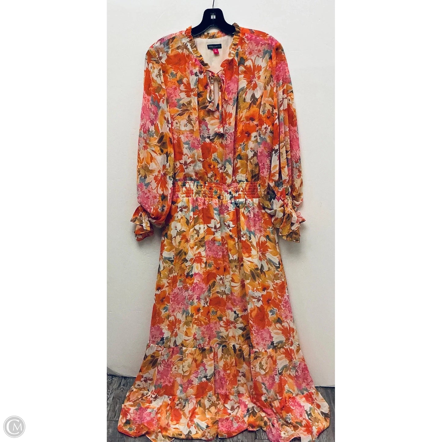 Dress Casual Maxi By Vince Camuto In Floral Print, Size: Xl
