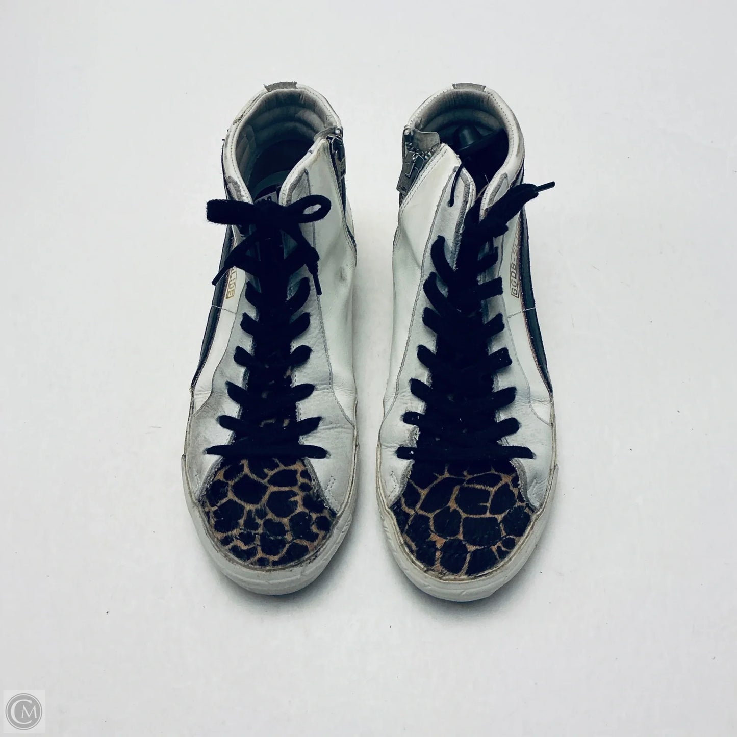 Shoes Luxury Designer By Golden Goose In Animal Print, Size: 8.5