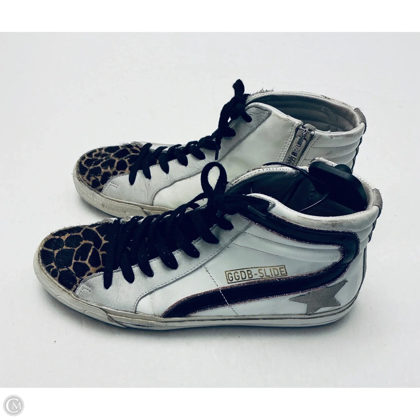 Shoes Luxury Designer By Golden Goose In Animal Print, Size: 8.5