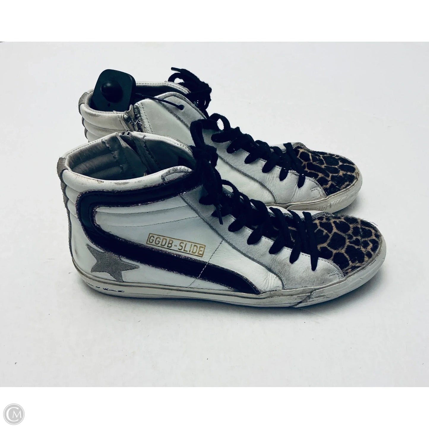 Shoes Luxury Designer By Golden Goose In Animal Print, Size: 8.5