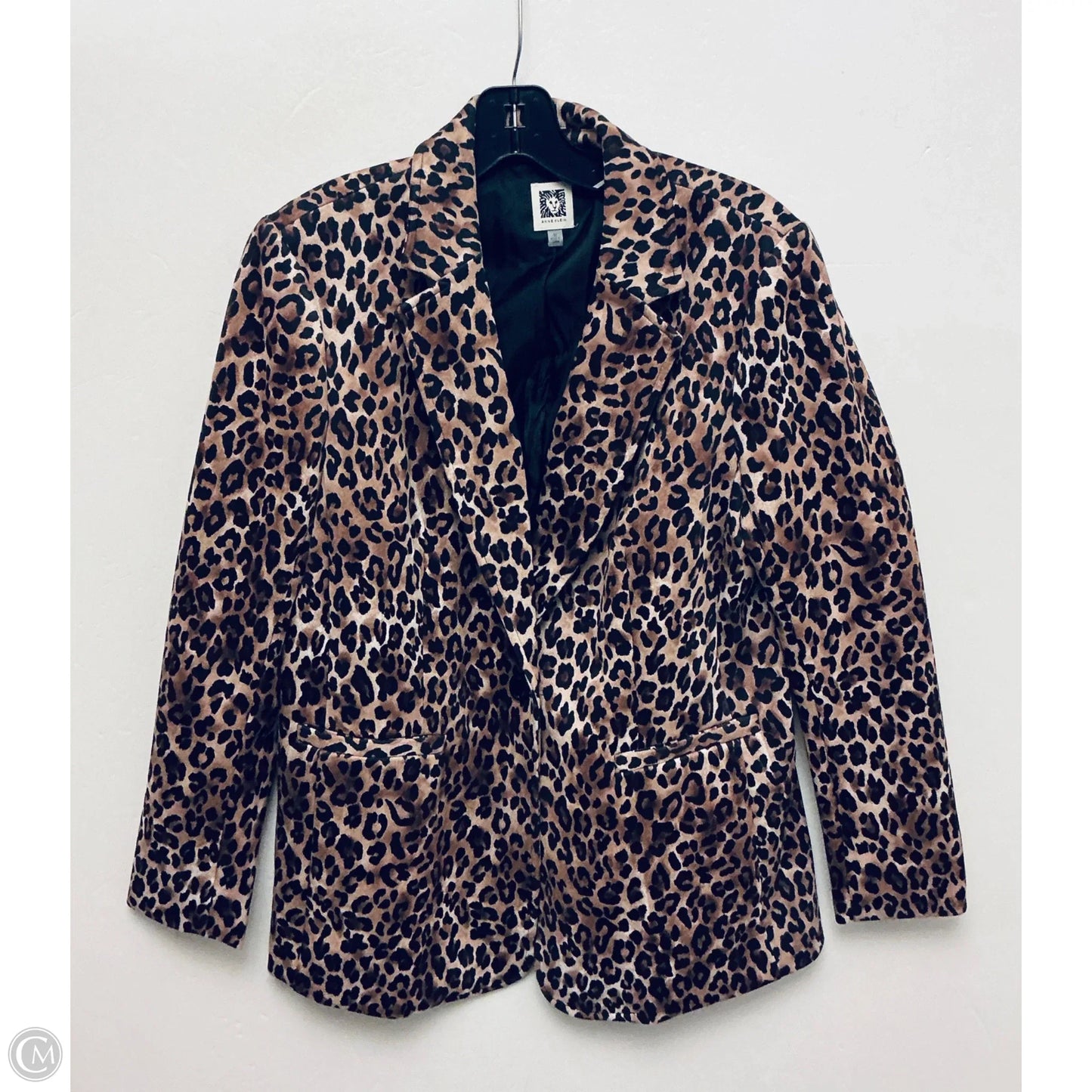 Blazer By Anne Klein In Animal Print, Size: M