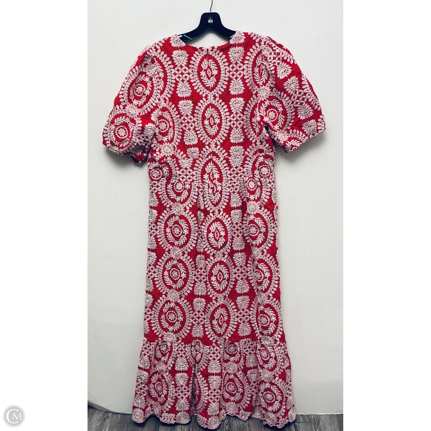 Dress Casual Maxi By Adelyn Rae In Red & White, Size: Xl