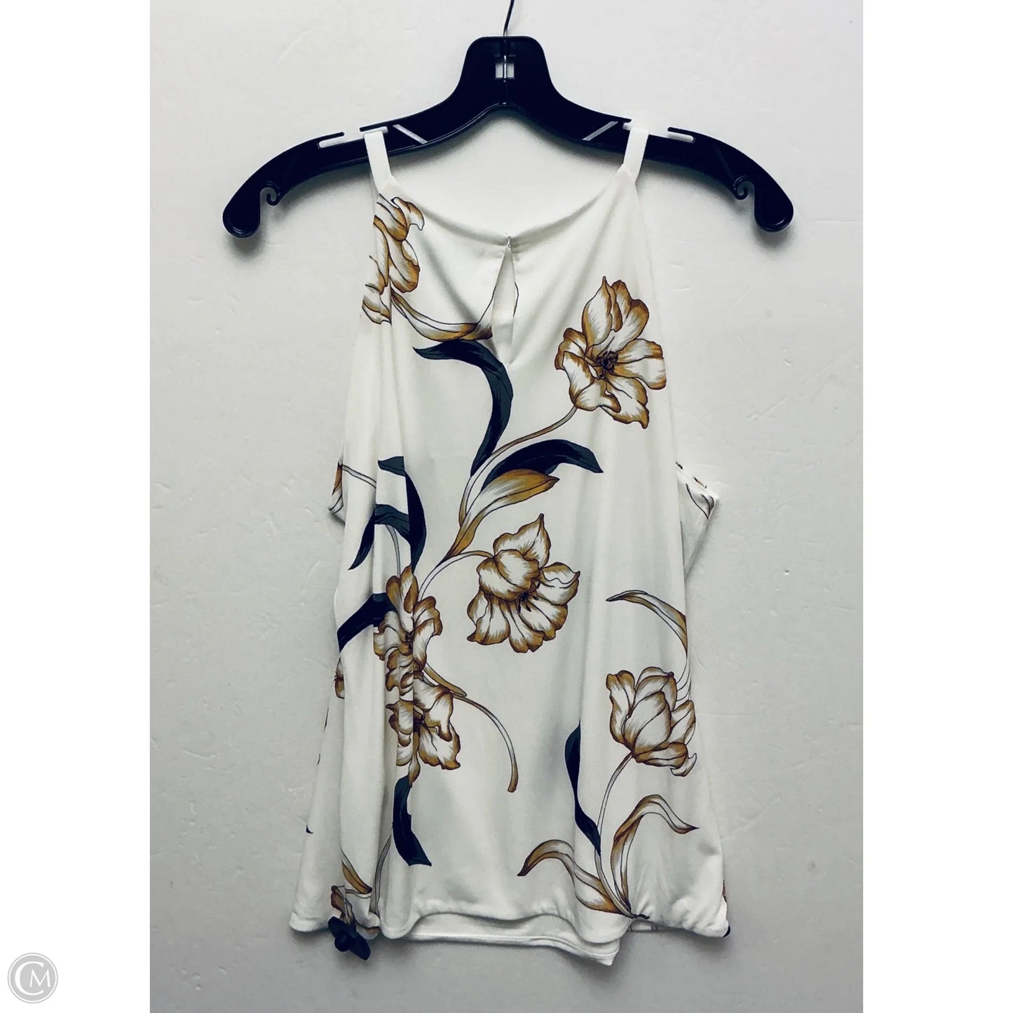 Top Sleeveless By White House Black Market In Cream & Tan, Size: L