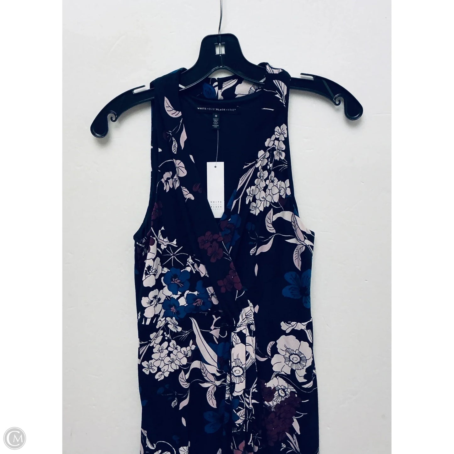 Dress Casual Midi By White House Black Market In Floral Print, Size: M