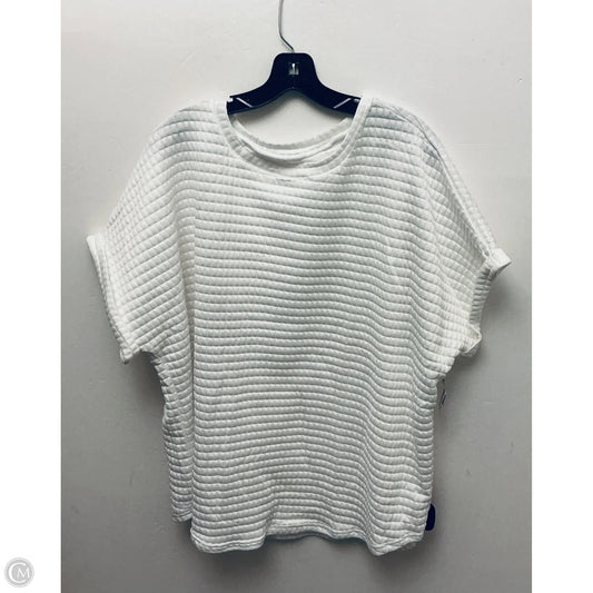 Top Short Sleeve Basic By Clothes Mentor In White, Size: 4x