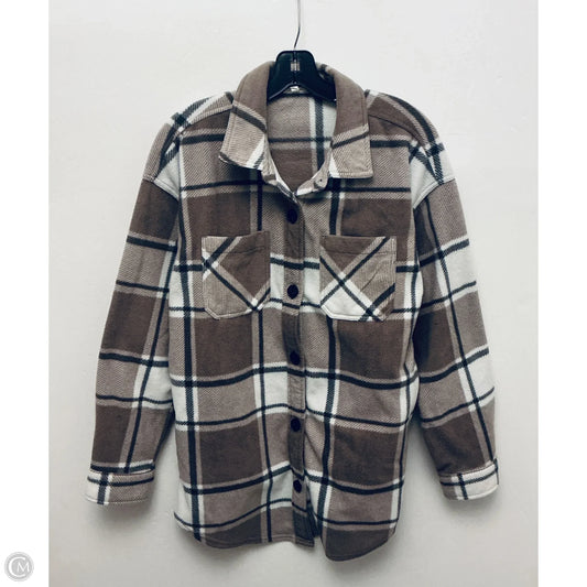 Jacket Shirt By Maurices In Plaid Pattern, Size: S