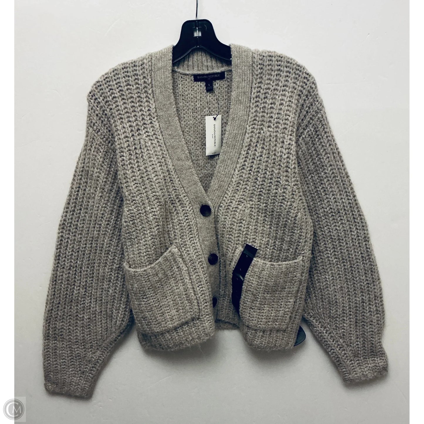 Sweater Cardigan By Banana Republic In Brown, Size: S