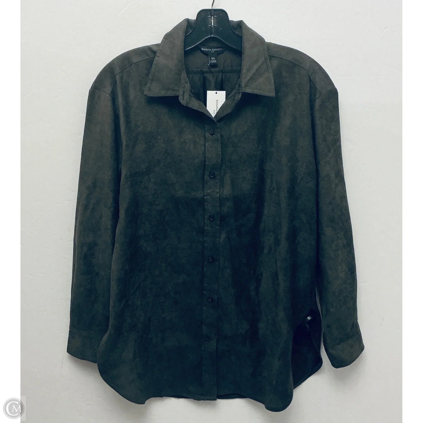 Top Long Sleeve By Banana Republic In Green, Size: Xs
