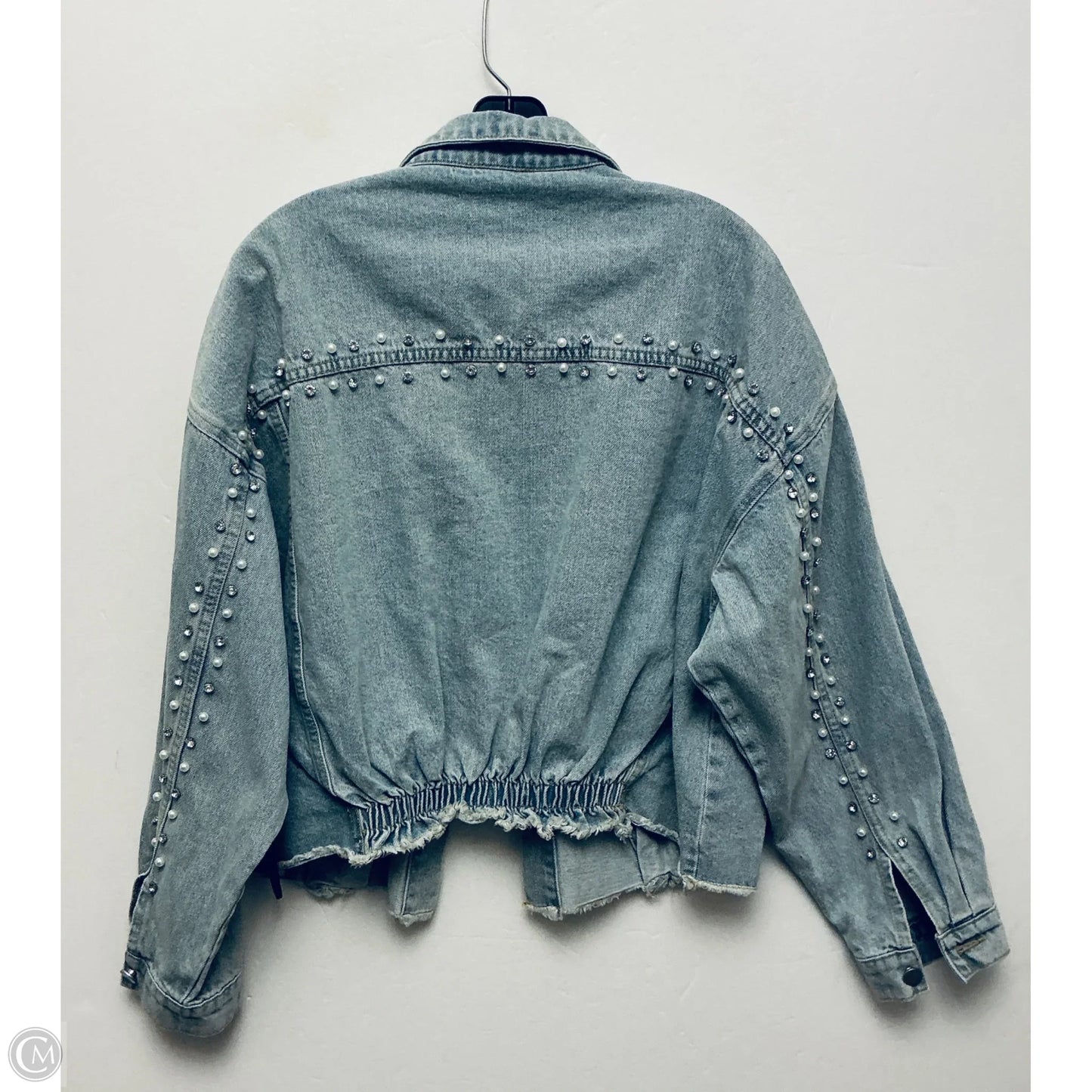 Jacket Denim By Bibi In Blue Denim, Size: S